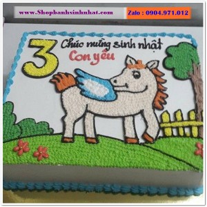 Bánh Sinh Nhật Con ngựa - YN28